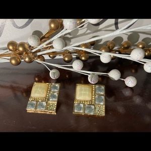 Square Glamorous Studs